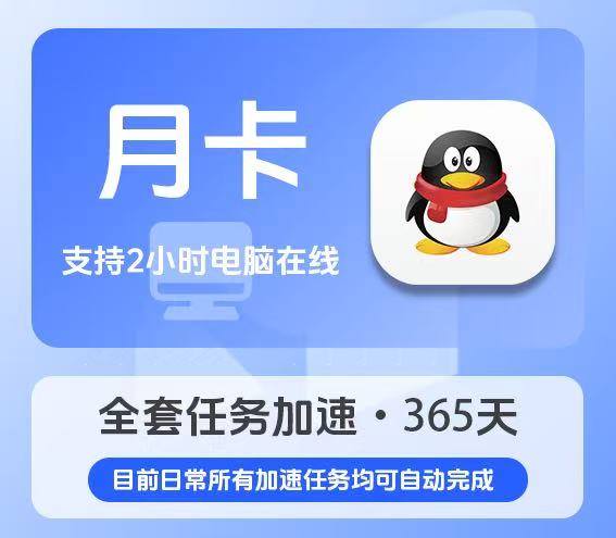 QQ等级代挂月卡（30天）